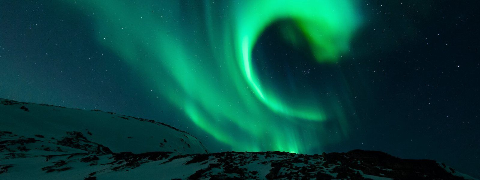 Aurora borealis over Lapland